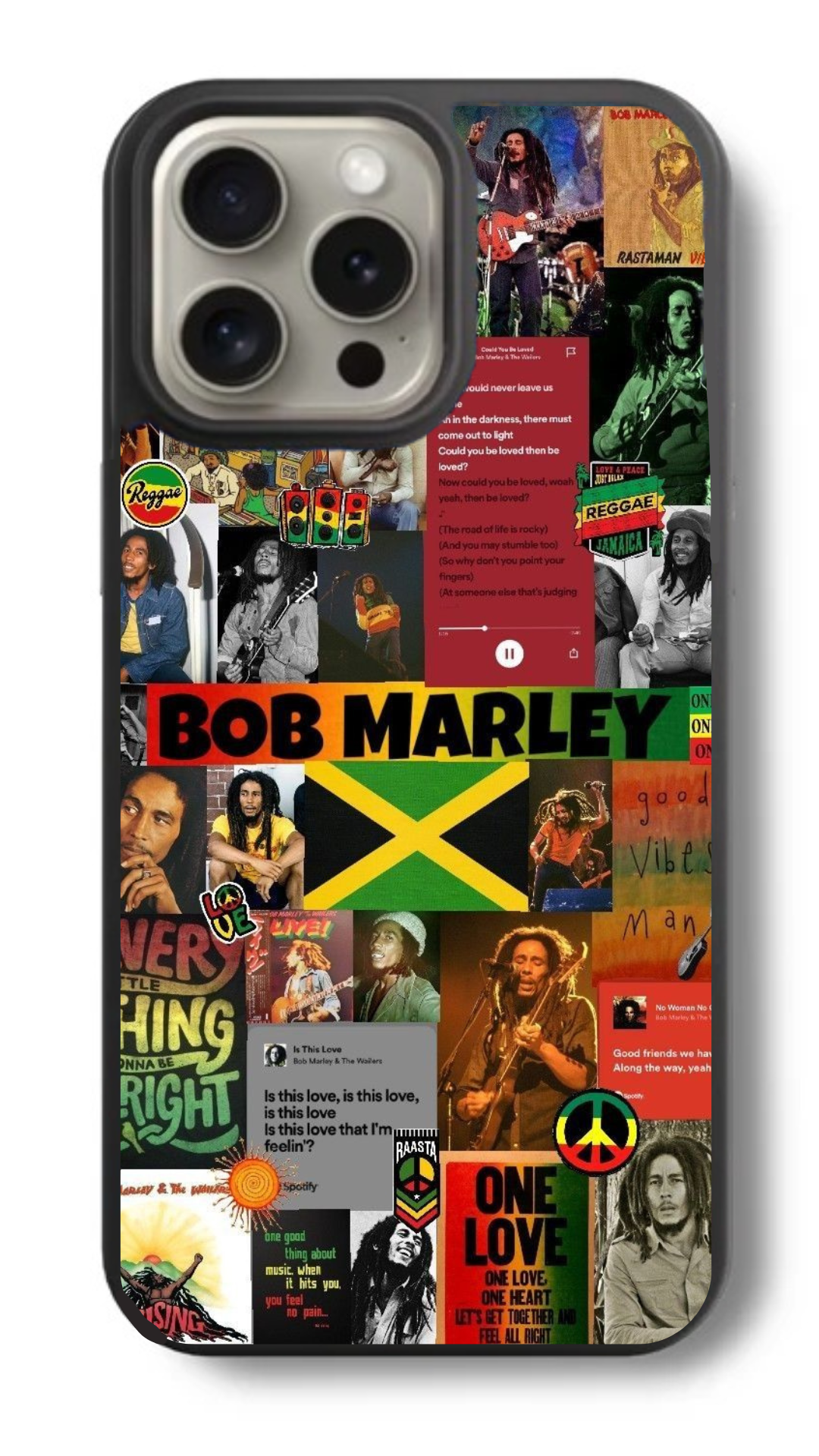 Bob Marley One Love Glass Cover