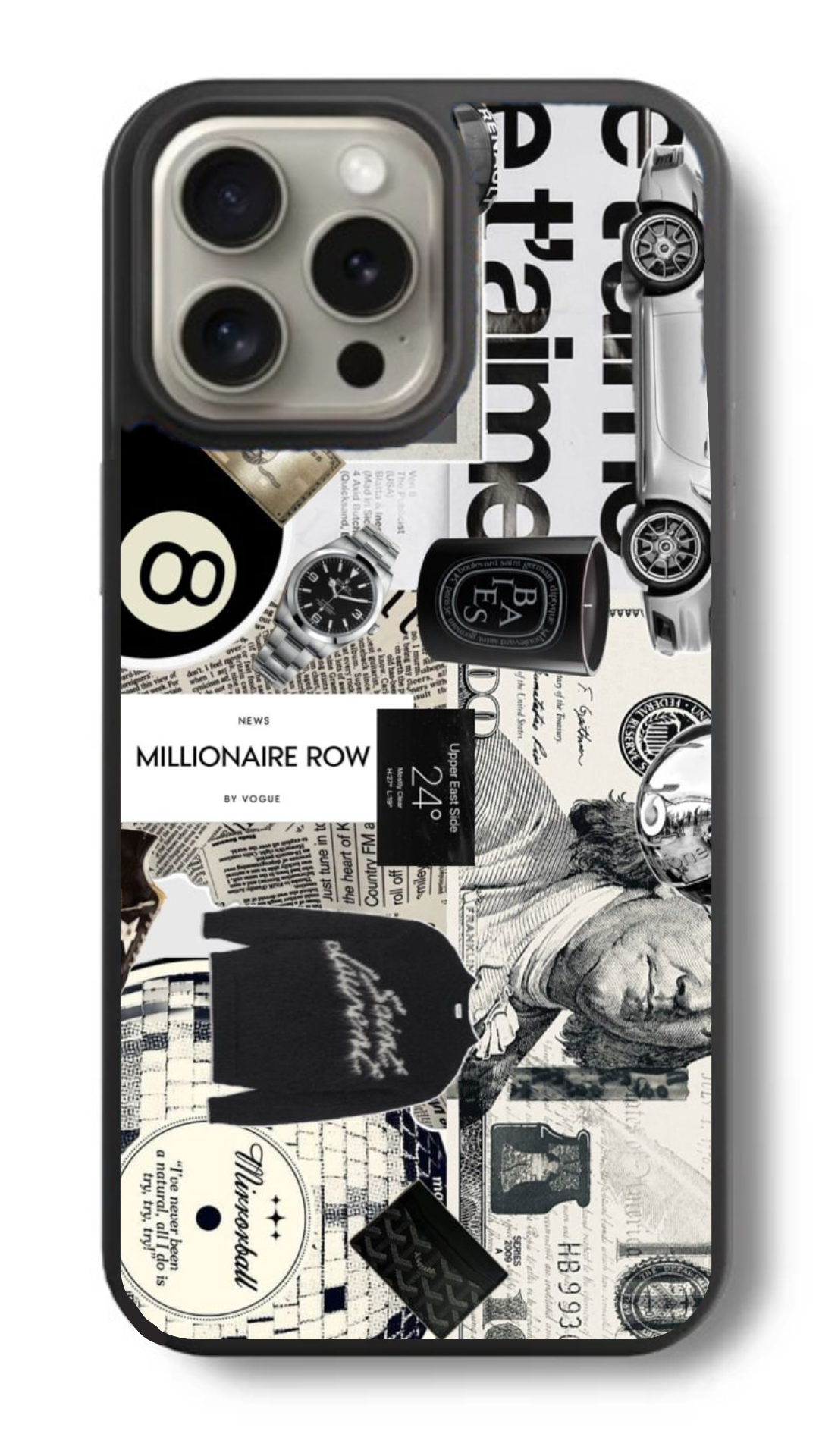 Millionaire Mindset – Rich Hustle Glass Cover