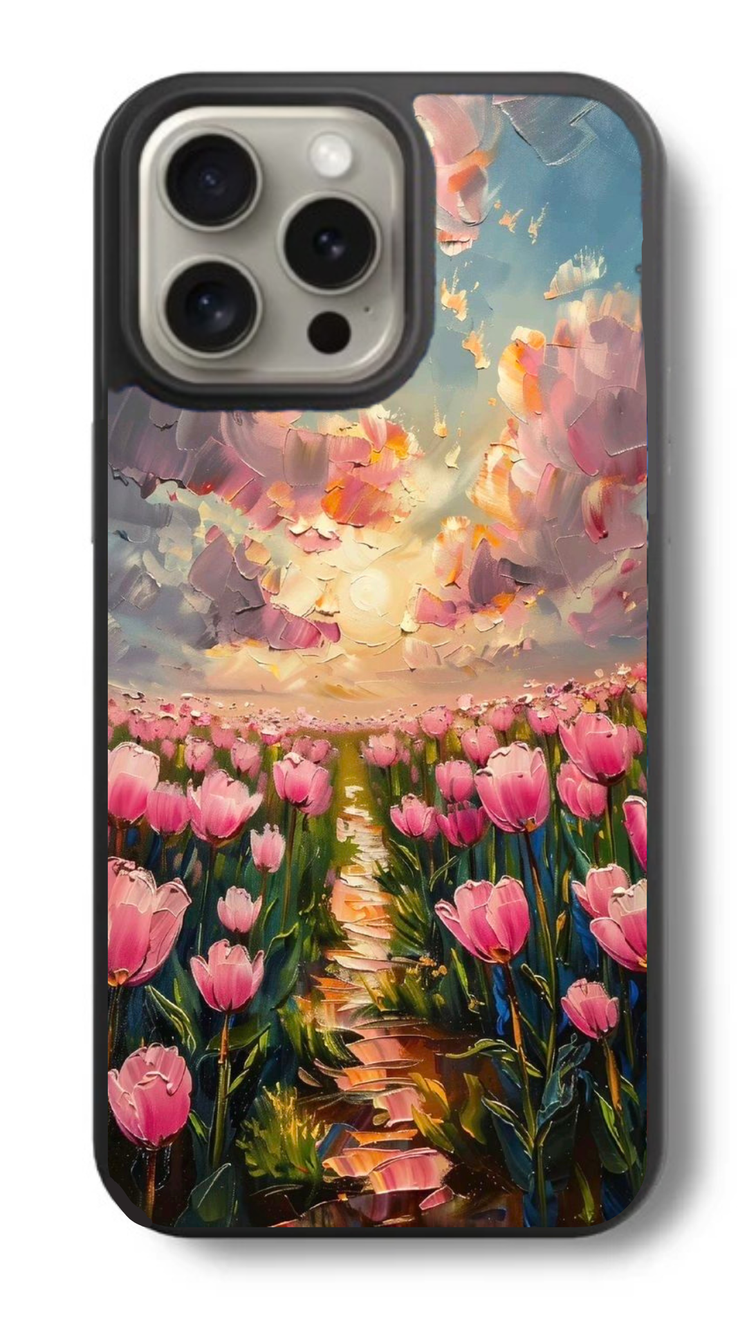 Tulip Farm Bliss Glass Phone Cover