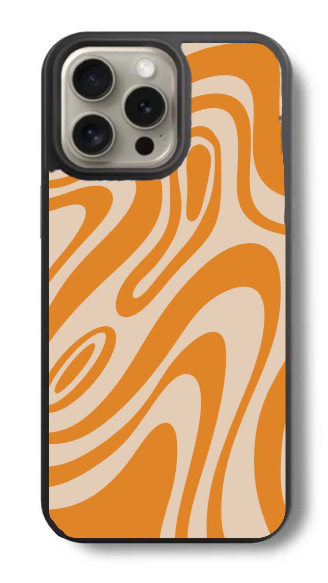 Orange Wavy Glass Cover