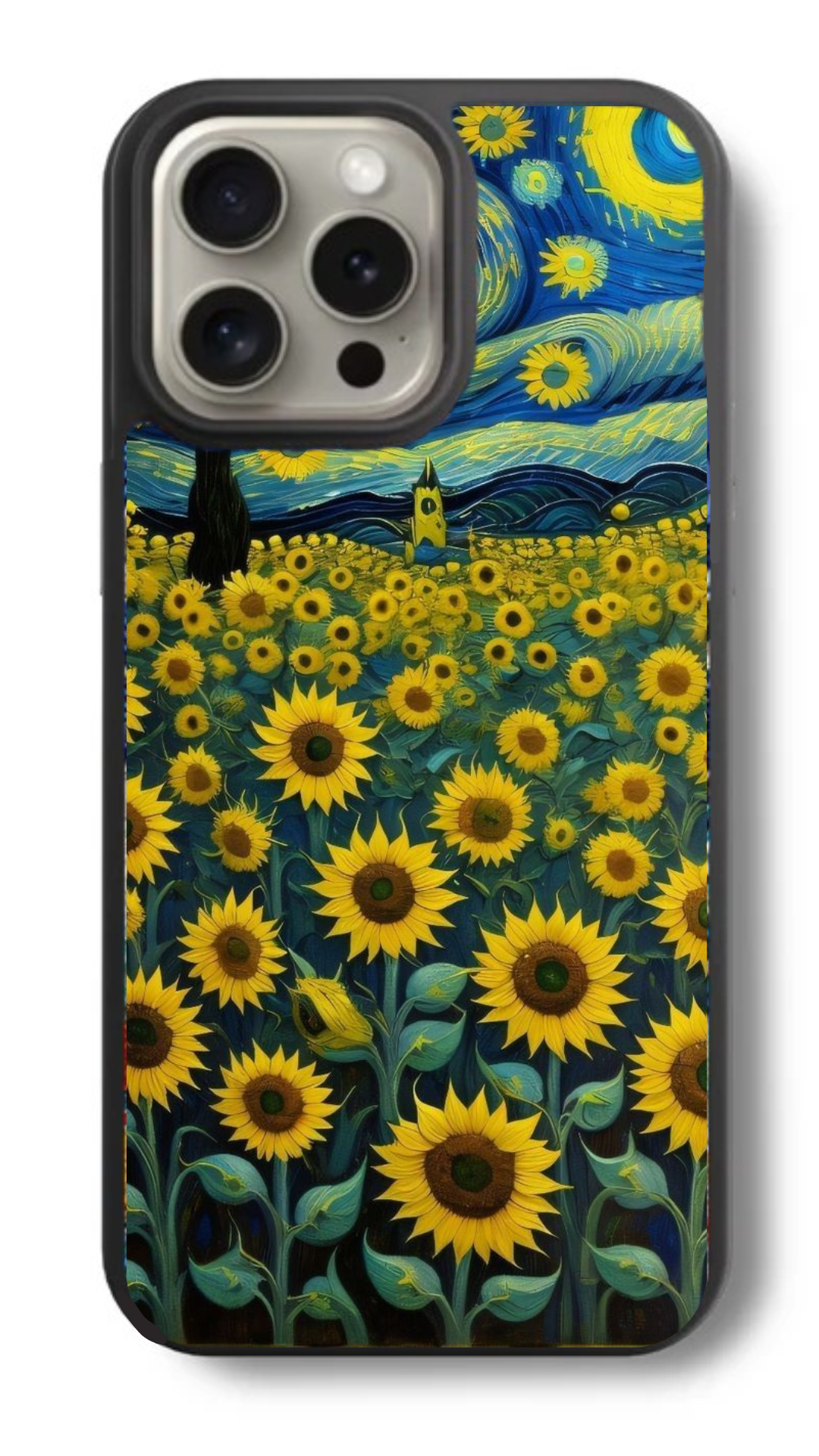 Van Gogh Moai Magic Glass Cover