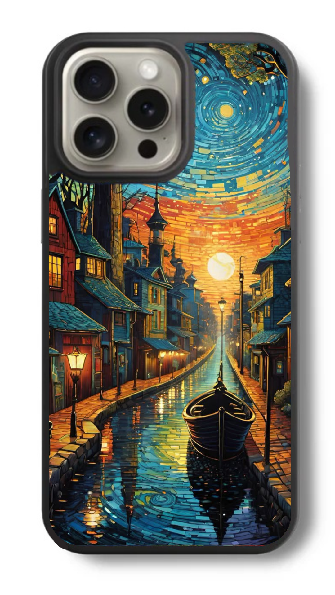 Van Gogh – River Boat Serenity Glass Cover