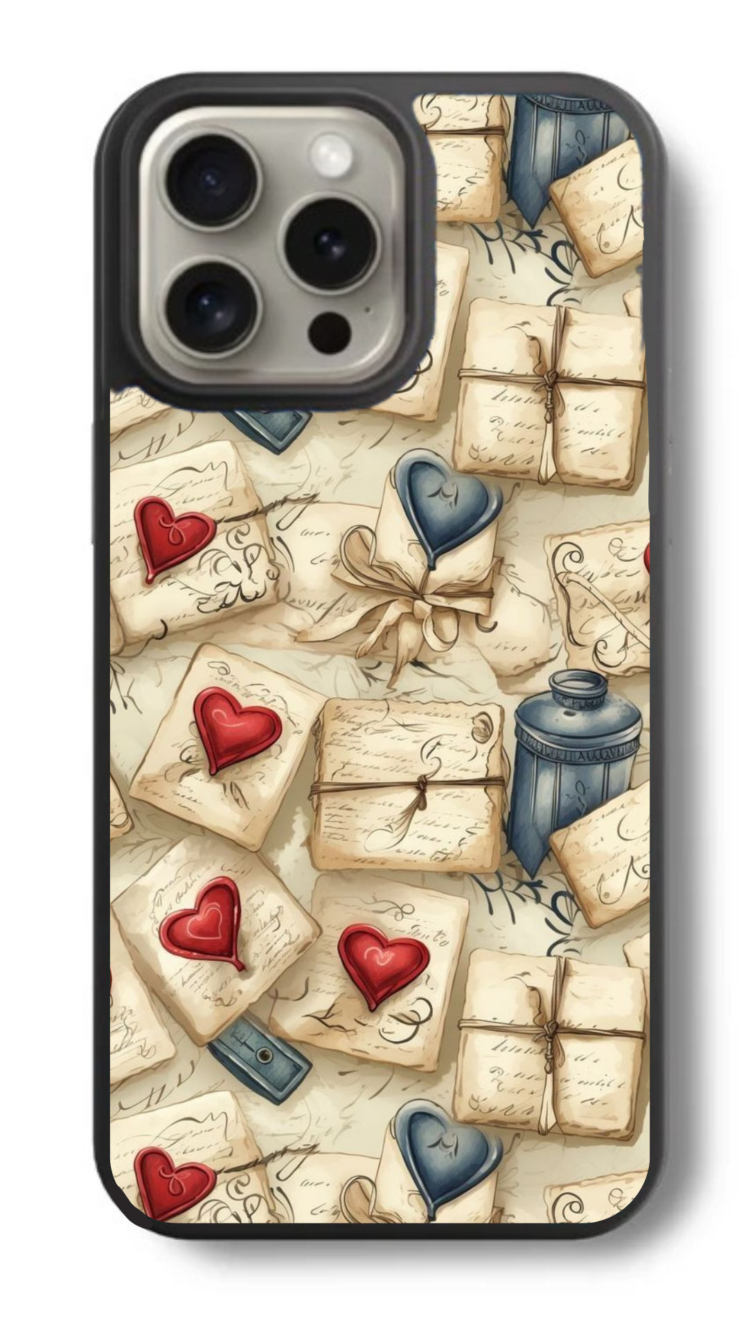 Love Letters – Sealed with Hearts Glass Cover