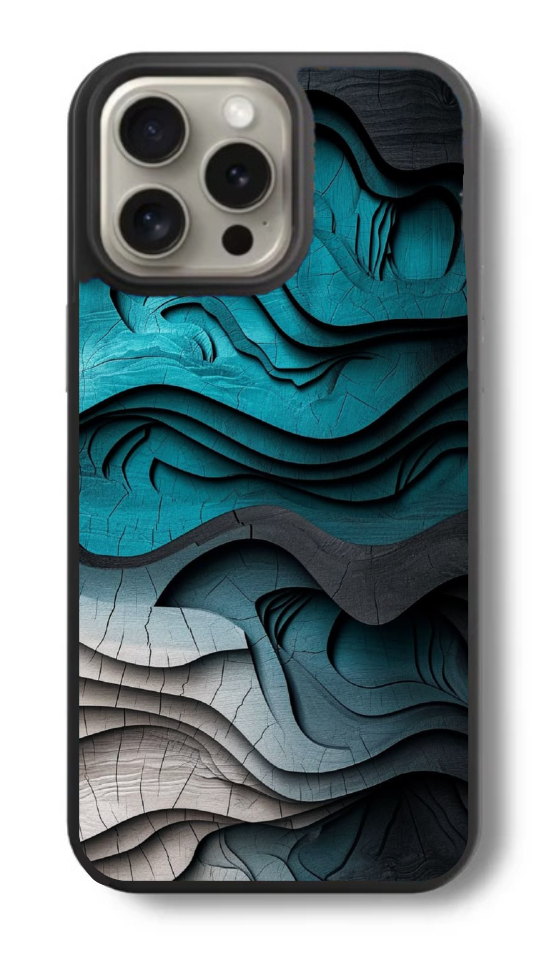 Blue Drift – Wavy Flow Glass Cover