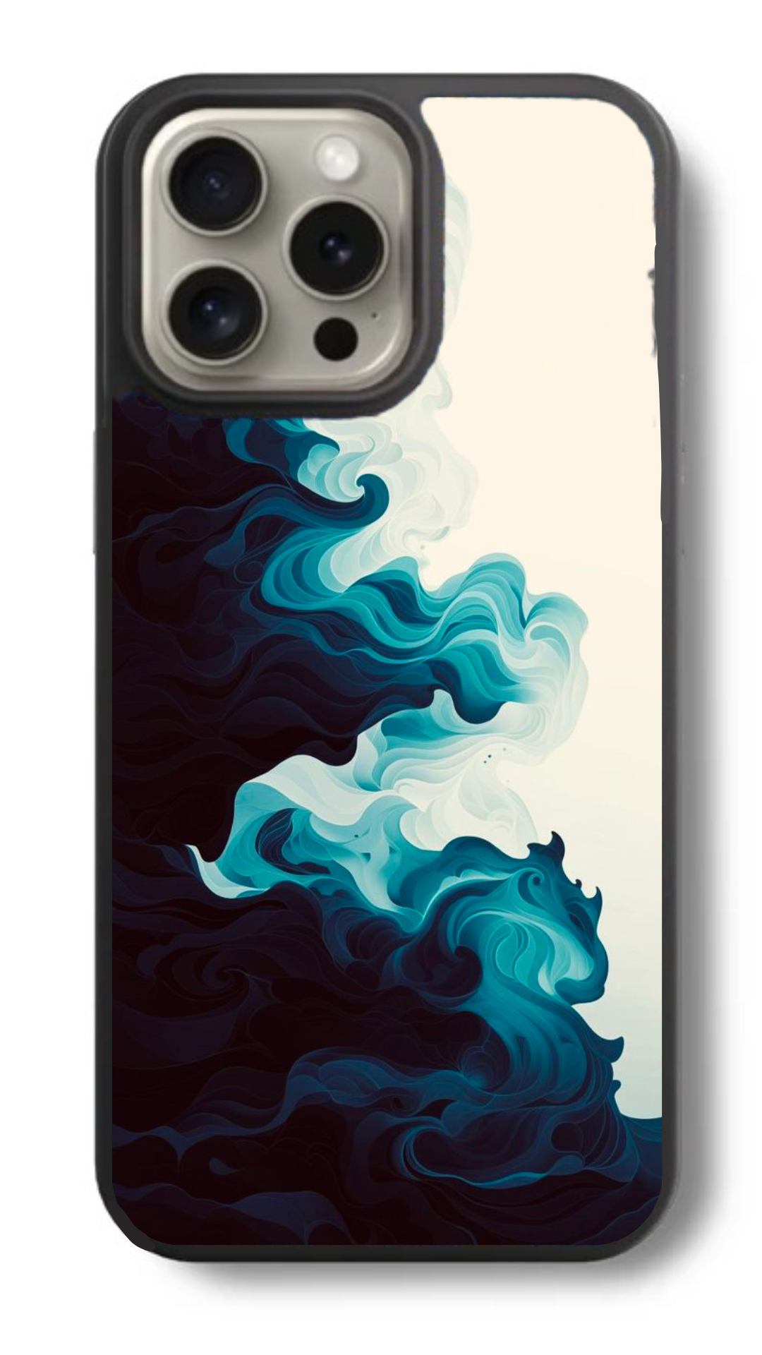 Blue Wavy – Ocean Flow Glass Cover