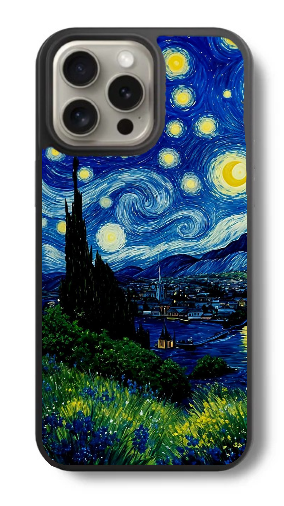 Van Gogh Blurry Night Hues Glass Cover