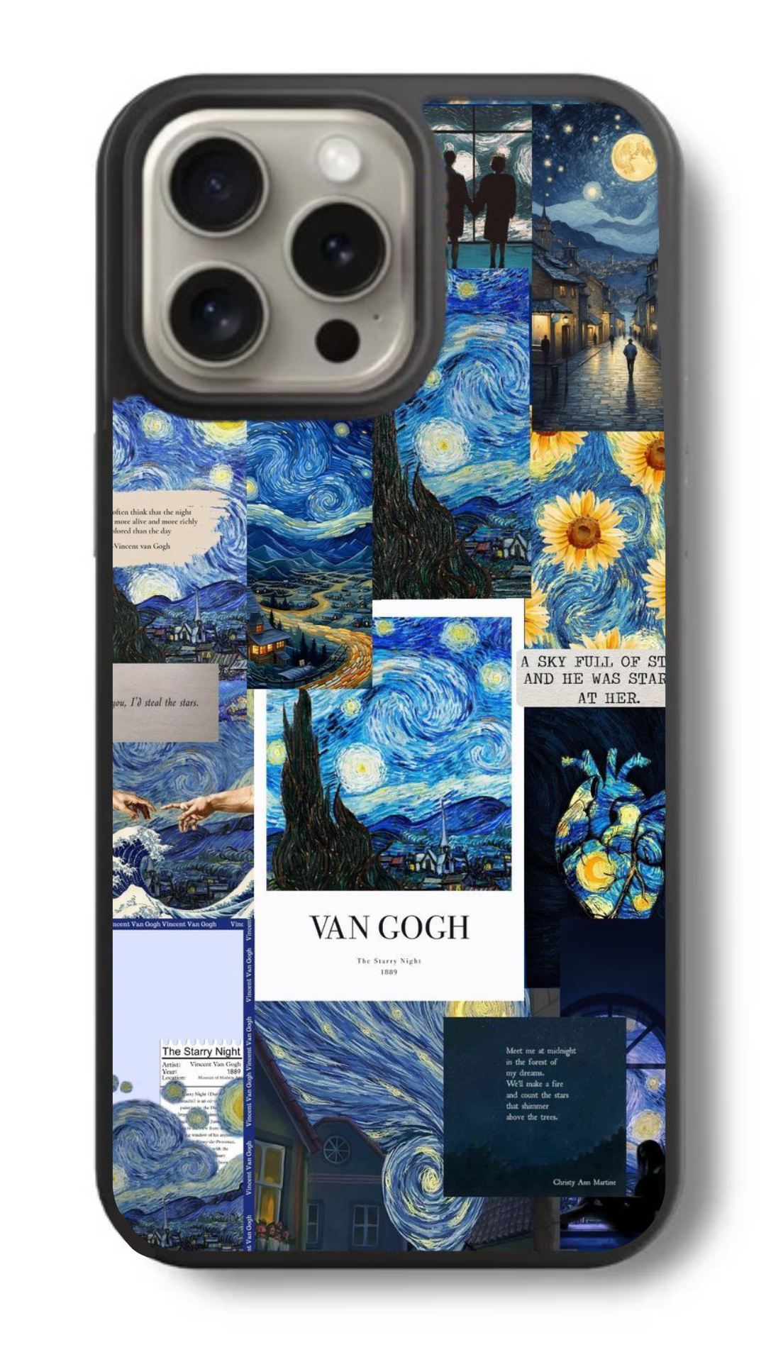 Van Gogh Masterpiece Collage Glass Cover