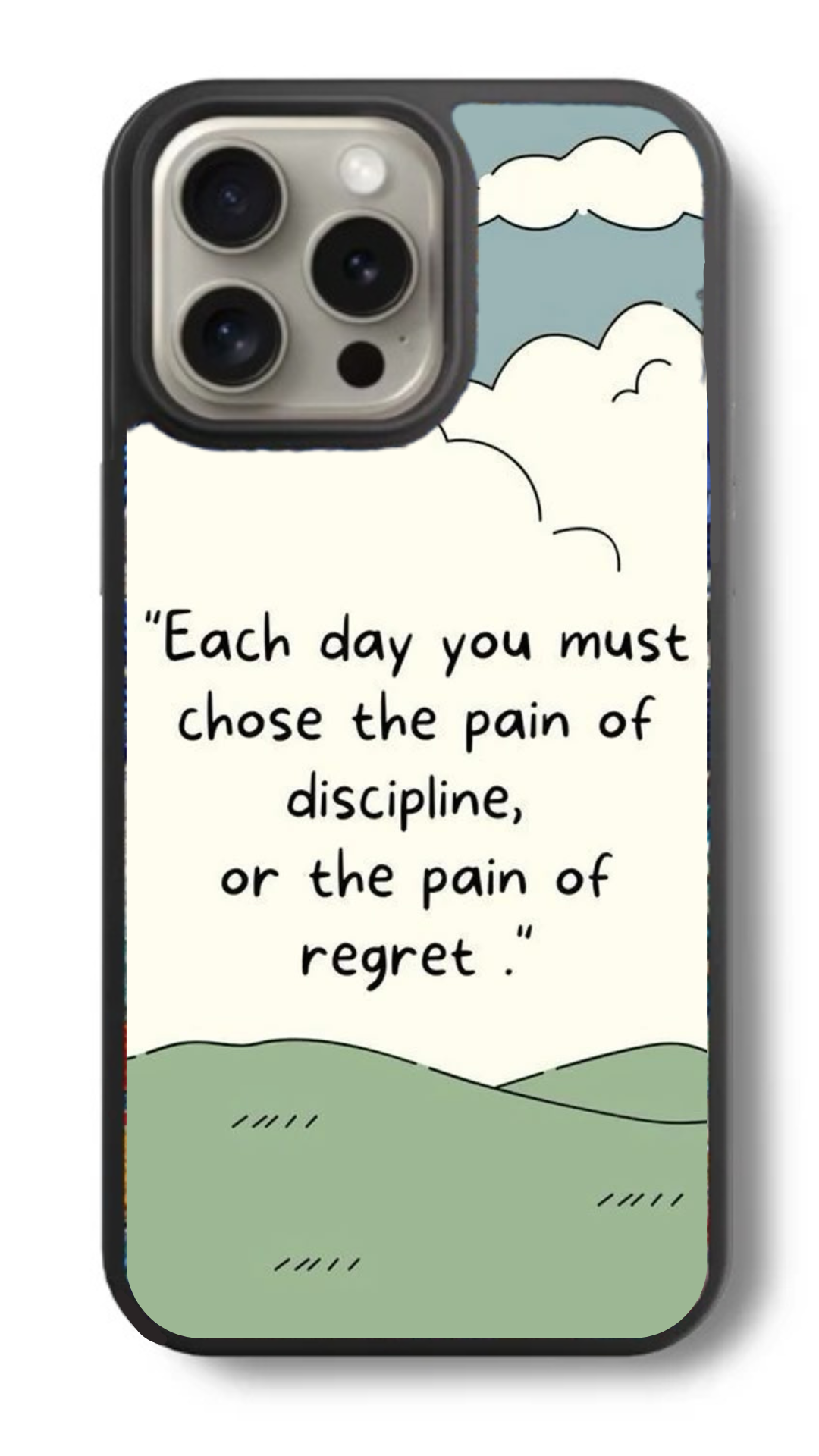Pain of Regret – No Excuses Glass Cover
