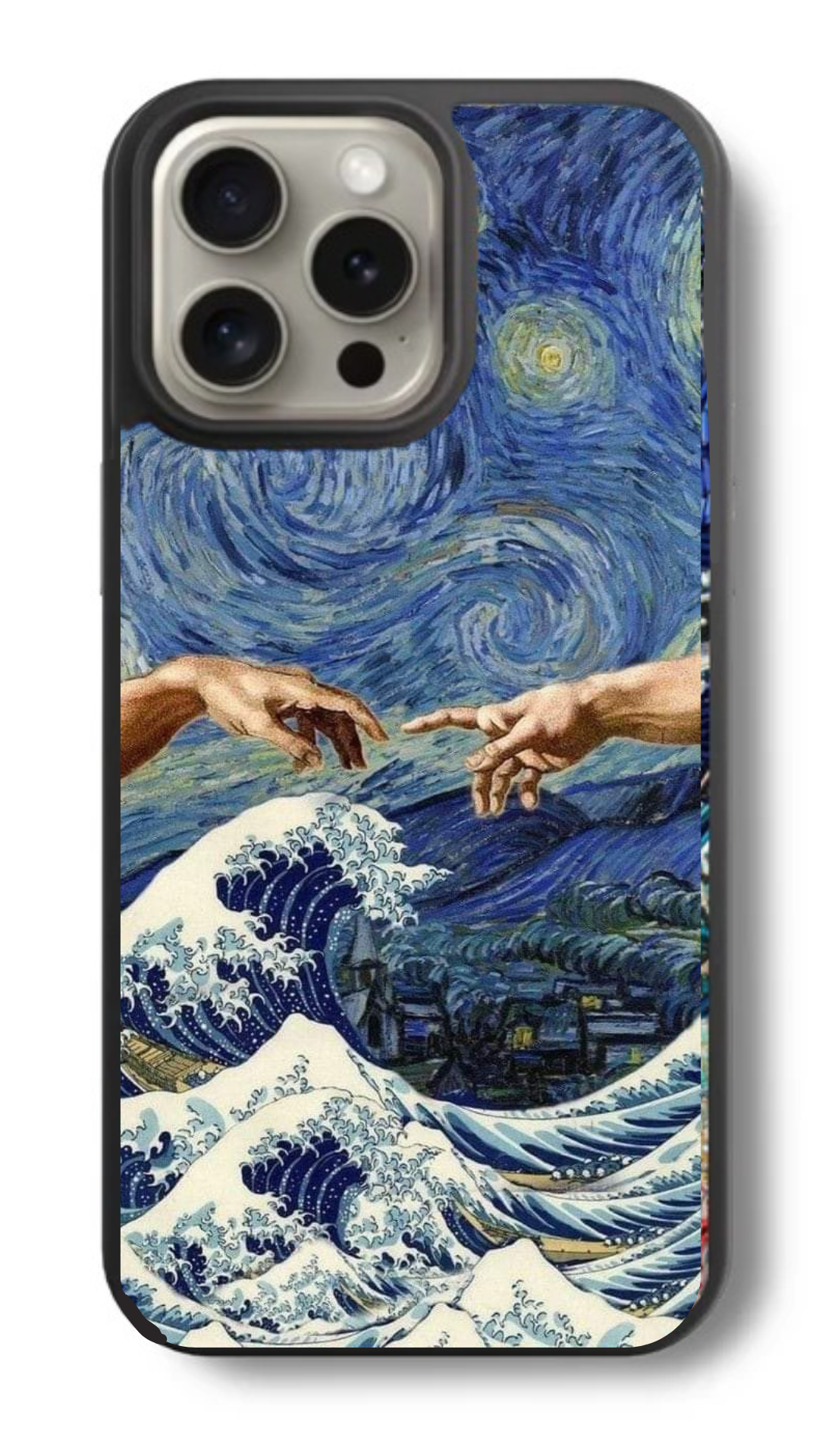 Van Gogh Wavy Hand Motion Glass Cover